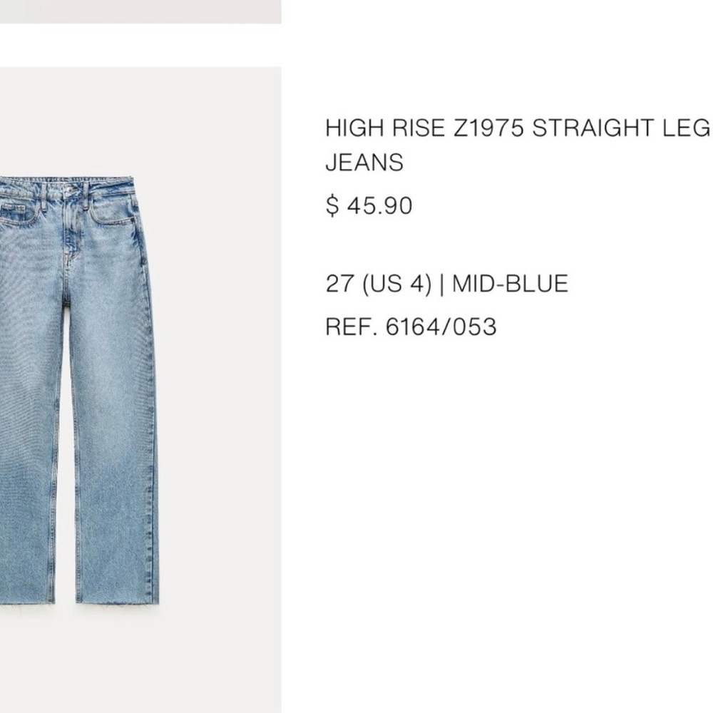 Zara Mid-Blue High Rise Flare Jeans